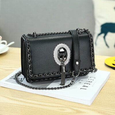 

Bags new Korean womens single shoulder diagonal bag fashion chain handbags