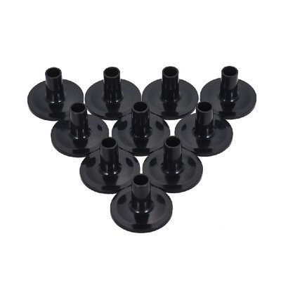 

Black Drum Cymbal Sleeves Plastic Drum Set Cymbal Stands Replacement with Flange Base 10 Pack