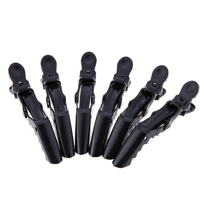 

6pcsSet Black Hairpin Shark Positioning Duckbill Clip Hairdressing Tool