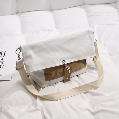 

Bag bag female 2019 new Korean casual wild multi-purpose backpack ins Japanese canvas slung shoulder bag