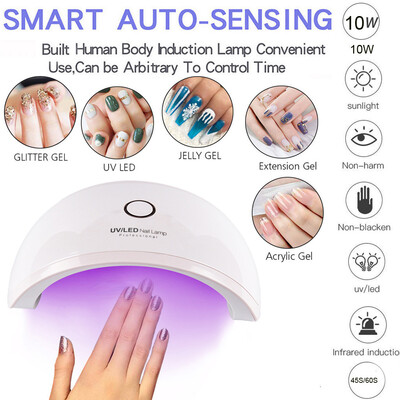 

Gobestart LED UV 10W Nail Dryer Curing Gel Polish Lamp Light Curing Manicure Machine Nail