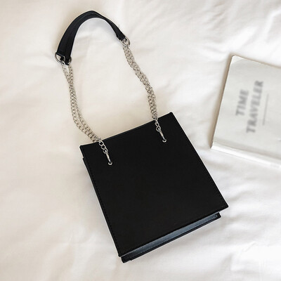 

Tailored Womens Fashion Chain Shoulder Bag Retro Solid Color Handbag Wild Messenger Bag