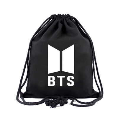 

KPOP BTS Bangtan Boys Drawstring Backpack Boys&Girls Students School Bag Star Surrounding School Bag