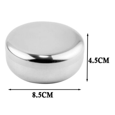 

Korean Style Stainless Steel Rice Bowl with Lid Rice Dish Sanitary Kitchenware