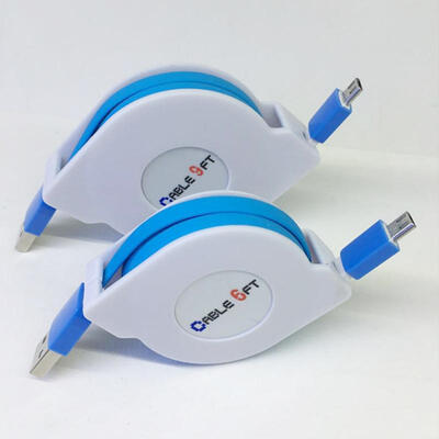 

Micro USB Cable 2m66ft Retractable Android Charger Data Cable For Samsung Nexus Kindle HTC LG Sony PS4 Tablet-2m