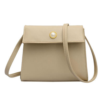 

PU Leather Women Pearl Messenger Bag Solid Color Crossbody Shoulder Bags
