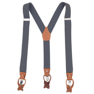 

Fashion Men Elastic Belt Suspenders Adjustable 6 Clips Braces for Trousers