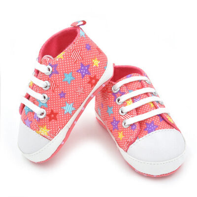 

Baby Girls Boys Fashion Canvas Shoes Soft Prewalkers Casual Toddler Bhoes