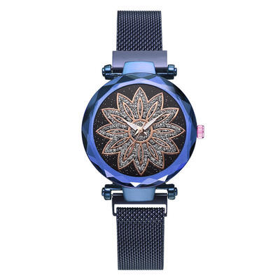 

Fashion Women Megnet Mesh Band Watch Luxury Good Luck Quartz Wristwatch Ladies Female Elegant Watches Business Clock Reloj Mujer