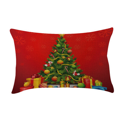 

〖Follure〗Christmas Sofa Bed Home Decoration Festival Pillow Case Cushion Cover20x12inch