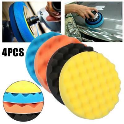 

4pcsset Polishing Sponge Pad For All Kinds Of Coatings Of Waxpolishing&glazing