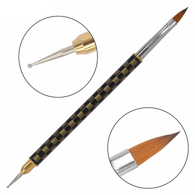 

Toponeto Women Gel Nail Brush Nail Tools Brush Set Flower Pen Fan Pen Dizzy Pen