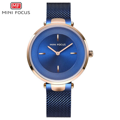 

MINI FOCUS Fox watch womens watch simple fashion steel mesh with watch