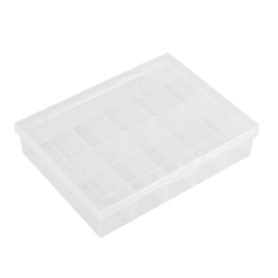

Portable Rectangle Transparent Lastics Box Hardware Parts Tools Screws Storage Box
