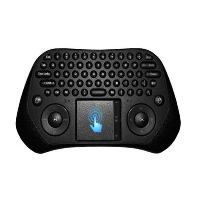 

Battery Powered 24G Wireless Qwerty Wi-Fi Keyboard With Touch Pad Air Flying Mouse For PhonePadPCSmart TV