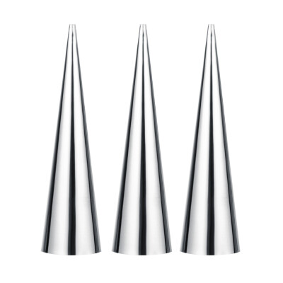 

3pcs Stainless Steel Croissants Mold DIY Spiral Baked Essential Horn Maker