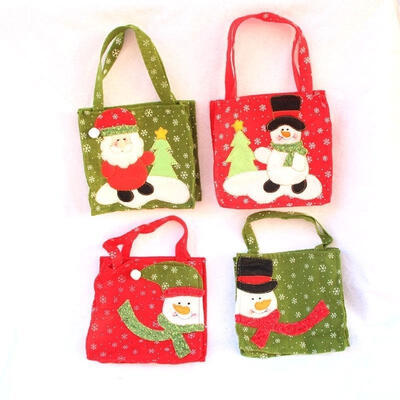 

SnowmanSanta Candy Bags Gift Pouch Santa Design for Home Christmas Wedding