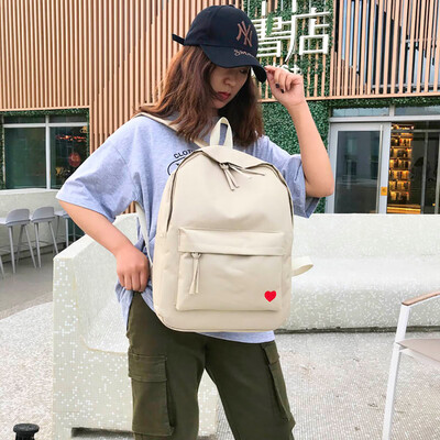 

New Fashion Womens Portable Backpack Casual Wild Cute Love Printing Backpack