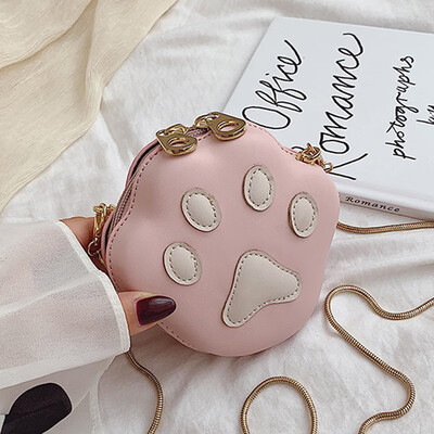 

Mini-small-bag womens new style 2019 cute little girls cat-claw bag chic chain single-shoulder single-shoulder bag