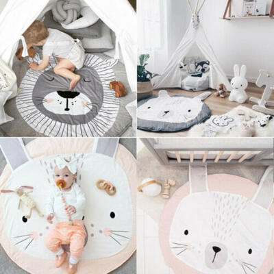 

Toddler Kids Baby Cotton Game Gym Activity Play Mat Crawling Blanket Rug Carpet