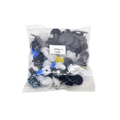 

100Pcs Universal Car Fastener Clips Auto Rivet Bumper Clip Panel Fender Liner Car Accessories