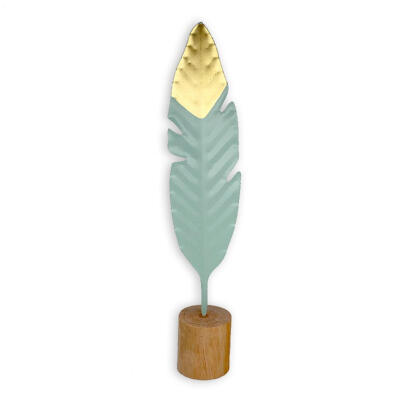 

Wrought Iron Feather Metal Crafts Ornaments Home Bedroom Decoration Gift
