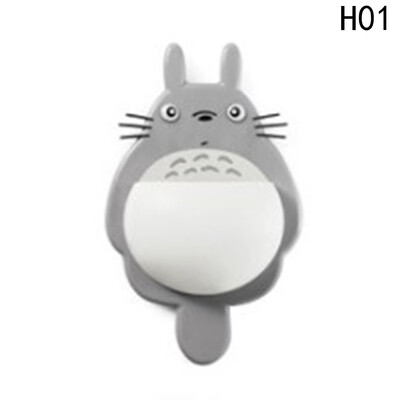 

Cute Cartoon Totoro Kids Wall Mirror Suction Cup Mount Toothbrush Holder Container Box Organizer Pocket Bathroom Stuff Mirror