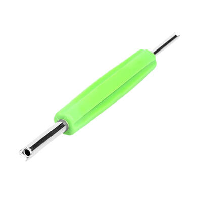 

Dual Schrader Valve Core Remover Installer Tire HVAC Service Tool Green