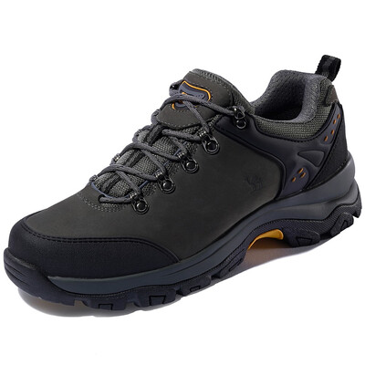 

CAMEL CROWN Mens Hiking Shoes Waterproof Trail Sneakers Nubuck Leather Hiking Boots Low Top for Outdoor Trekking Walking