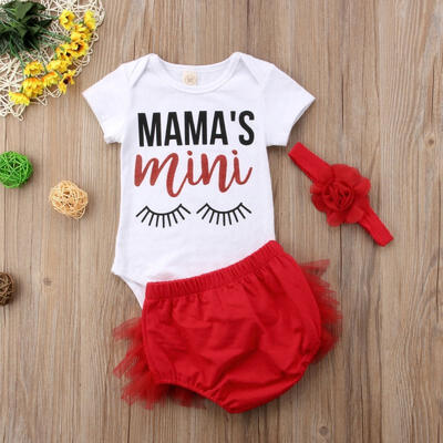

Canis Infant Baby Girl Romper Short PantsHeadband Outfits Clothes