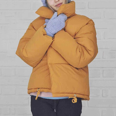 Tailored Women Winter Warm Thick Outerwear Coat Slim Cotton-padded Jacket