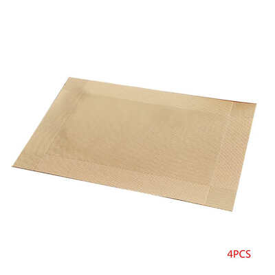 

4pcs Heat Resistant PVC Kitchen Dinning Placemats Tableware Bowl Dish Cup Mats Coaster Pad