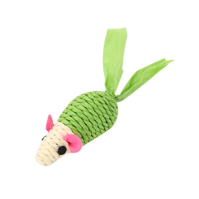 

Pet Cat Toy Cotton Rope Fake MouseBall Toy With Squeaky Paper Pet Cat Simulation Mice Chew Playing Scratch Catch Toy