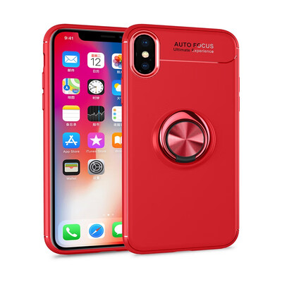 

Goowiiz Phone Case For Iphone XsXs MaxXR Luxury Metal Ring Magnetic Bracket TPU Shockproof Cooling