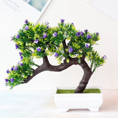 

Fake Artificial Green Plant Bonsai Potted Simulation Flowers Tree HomeOffice