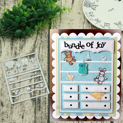 

Plastic Embossing Layering Stencils Album Painting Card Hollow Template
