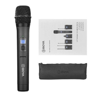 

BOYA BY-WHM8 Pro 48-Channel UHF Wireless Handheld Microphone Dynamic Mic for Karaoke Interview Meeting Audio Recording Stage Singi