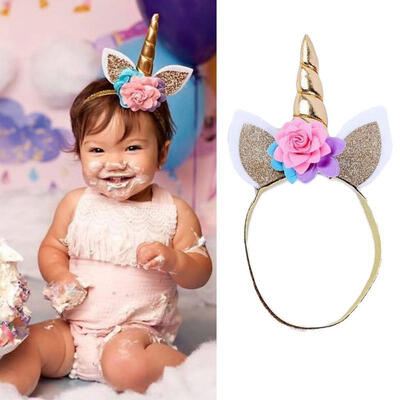 

Unicorn Horn Head Party Kids Hair Band Strap Headband Fancy Dress Cosplay Decor