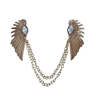 

Womens Fashion Rhinestone Angel Wings Collar Chain Necklaces