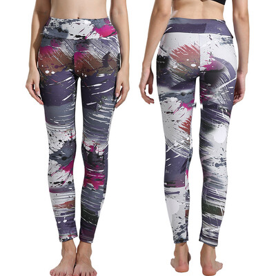 

Womens Print Leggings Sports Gym Yoga Workout Fitness Lounge Athletic Pants