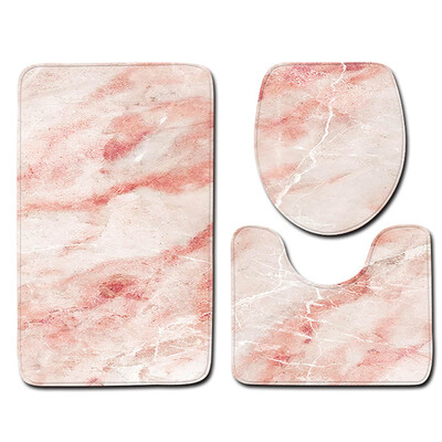 

Gobestart 3pcs Non-Slip Bath Mat Bathroom Kitchen Carpet Doormats Decor