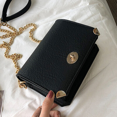 

Retro Port style chic chain small bag Girl 2019 New Chaohan version of 100 lap oblique satchel single shoulder bag