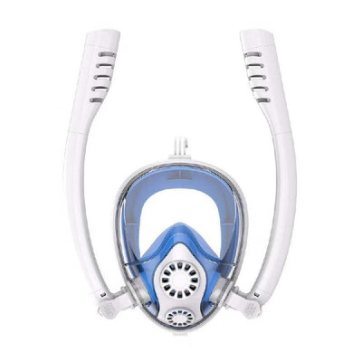 

Double Breath Tube Swimming Mask Full Face Under Water Snorkel Masks Anti-Fog Anti-Leak Snorkeling Diving Mask
