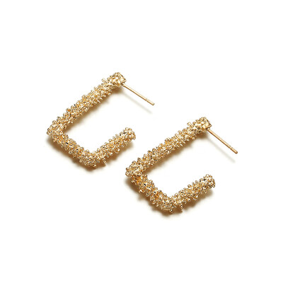 

Big Vintage Earrings for women gold color Geometric statement earring 2019 earing Hanging fashion jewelry