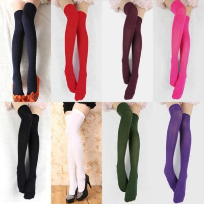 

CA Women LADIES OVER THE KNEE SOCKS LADIES THIGH HIGH SOCKS - 12 Colours