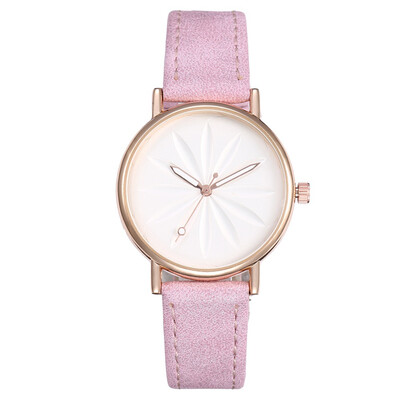 

Explosion models hot creative ladies 3D dial belt quartz watch fashion simple student watch female models issued