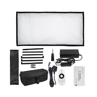 

Travor FL-3060A LED Light Dual Color Temperature 3200K-5500K CRI90 85W Max8000LM Flexible Cloth Roll-up Handheld LED Video Photo