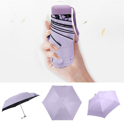 

Siaonvr Flat Lightweight Umbrella Parasol Folding Sun Umbrella Mini Umbrella
