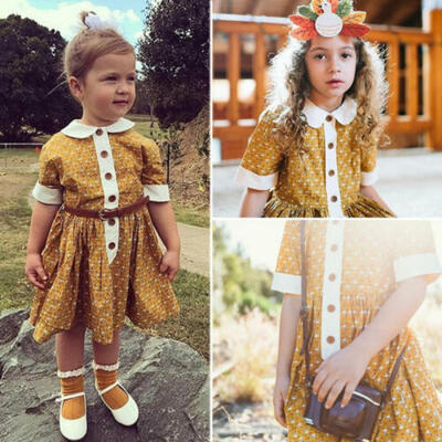 

UK Seller Newborn Baby Girls Kid Sunsuit Floral Dress Skirt Outfits Clothes 1-6Y