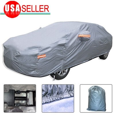 

15 Layers Full Car Cover Waterproof Protection UV Scratch Dust Heat Resistant US